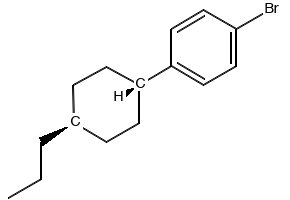 1-Bromo-4-(trans-4-n-propylcyclohexyl)benzene structure, CAS 86579-53-5
