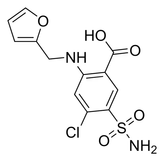 Furosemide structure, CAS 54-31-9