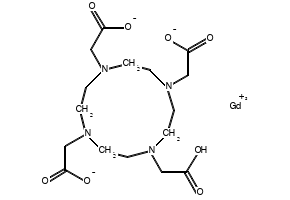 Gadoteric acid structure, CAS 72573-82-1