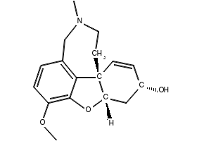 Galanthamine structure, CAS 357-70-0