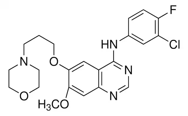Gefitinib structure, CAS 184475-35-2