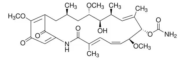 Geldanamycin structure, CAS 30562-34-6