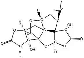 Ginkgolide A structure, CAS 15291-75-5