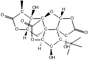 Ginkgolide J structure, CAS 107438-79-9