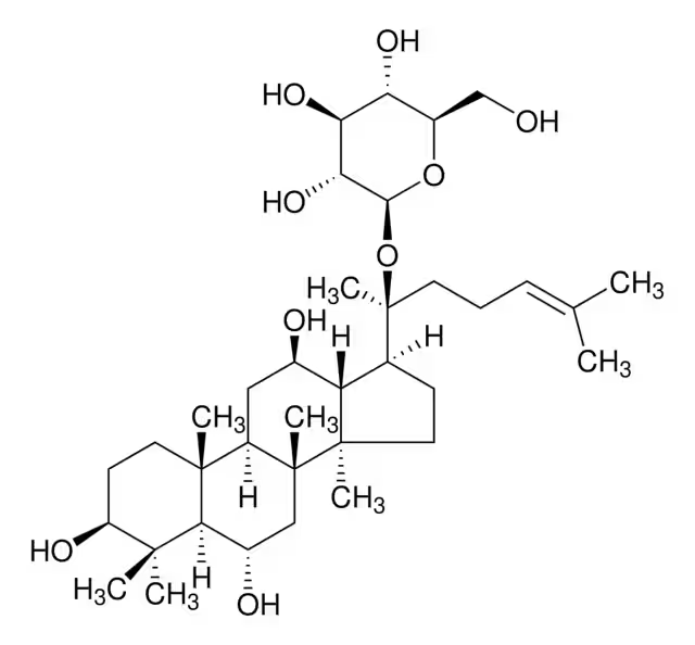 Ginsenoside F1 structure, CAS 53963-43-2
