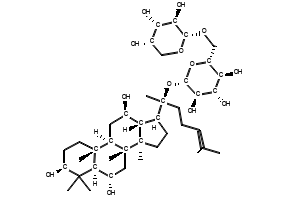 Ginsenoside F3 structure, CAS 62025-50-7