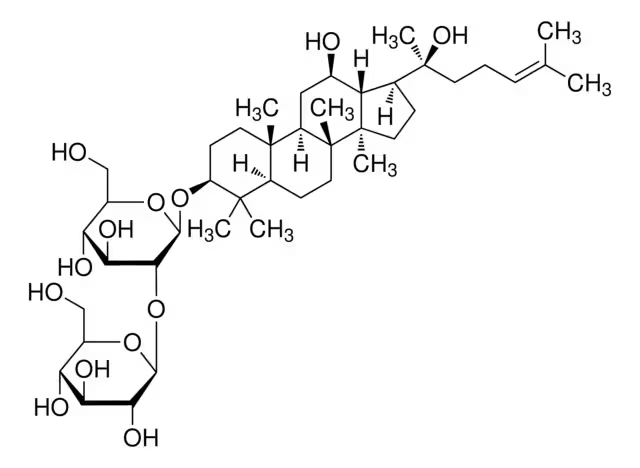 Ginsenoside Rg3 structure, CAS 14197-60-5