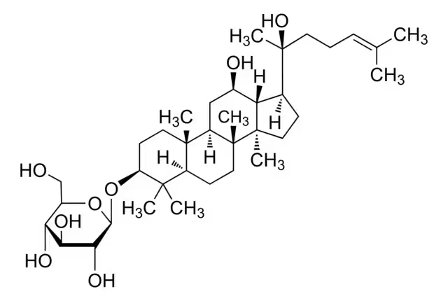 Ginsenoside Rh2 structure, CAS 78214-33-2