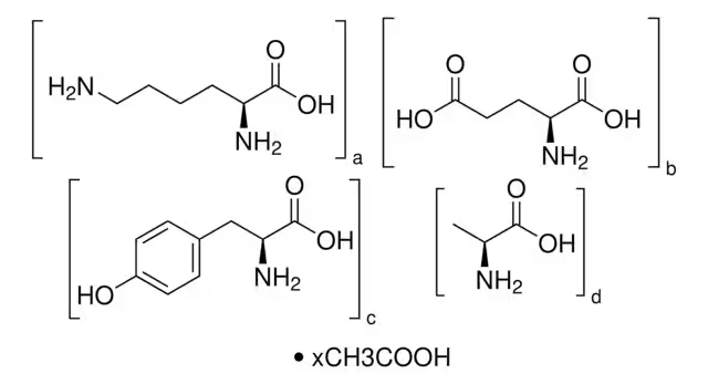 Glatiramer acetate structure, CAS 147245-92-9