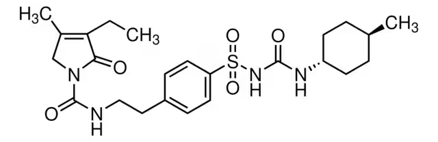 Glimepiride structure, CAS 93479-97-1