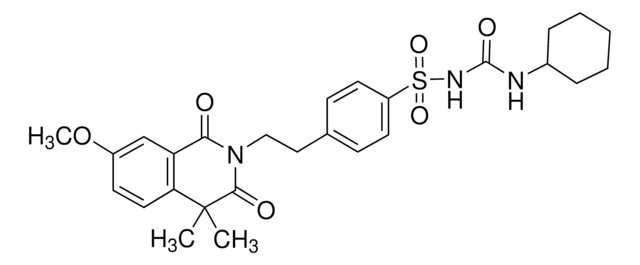 Gliquidone structure, CAS 33342-05-1
