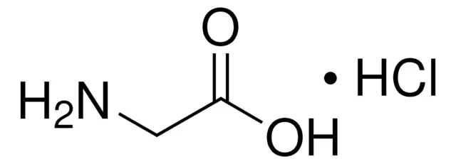 Glycine hydrochloride structure, CAS 6000-43-7