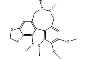 Gomisin N structure, CAS 69176-52-9