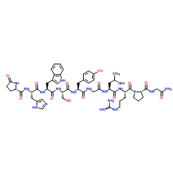 Gonadorelin structure, CAS 9034-40-6