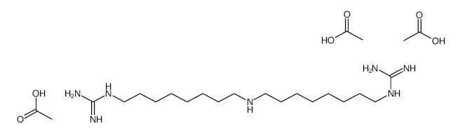 Guazatine triacetate structure, CAS 39202-40-9
