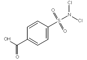 Halazone structure, CAS 80-13-7