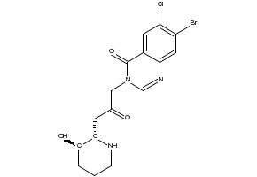 Halofuginone structure, CAS 55837-20-2