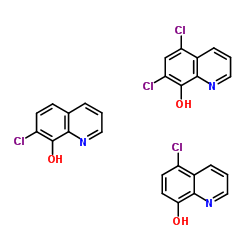 Halquinol structure, CAS 8067-69-4