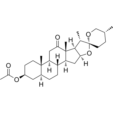 Hecogenin acetate structure, CAS 915-35-5