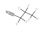 Heptafluorobutyronitrile structure, CAS 375-00-8