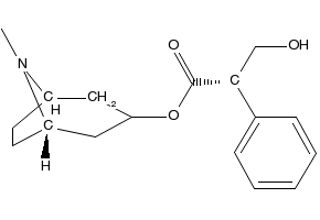 Hyoscyamine structure, CAS 101-31-5
