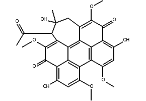 Hypocrellin A structure, CAS 77029-83-5