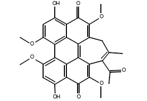 Hypocrellin B structure, CAS 123940-54-5