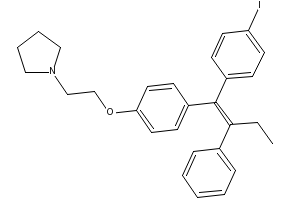 Idoxifene structure, CAS 116057-75-1