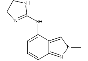 Indanidine structure, CAS 85392-79-6