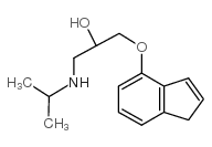 Indenolol structure, CAS 60607-68-3