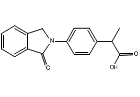 Indoprofen structure, CAS 31842-01-0