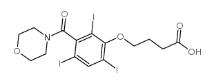 Iobutoic acid structure, CAS 13445-12-0