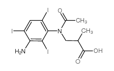 Iocetamic acid structure, CAS 16034-77-8