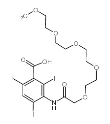 Iotrizoic acid structure, CAS 16024-67-2