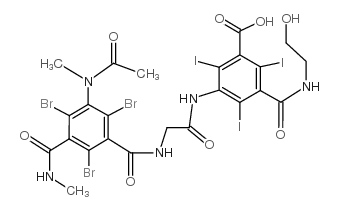 Ioxabrolic acid structure, CAS 96191-65-0
