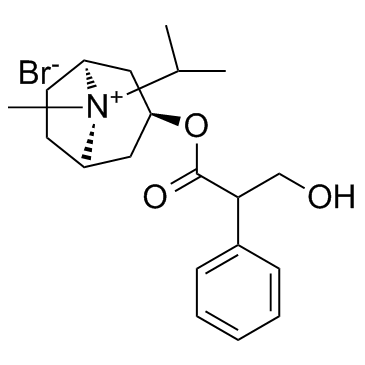 Ipratropium bromide monohydrate structure, CAS 22254-24-6