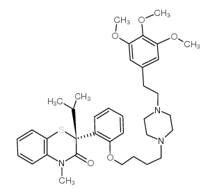 Iprotiazem structure, CAS 105118-13-6