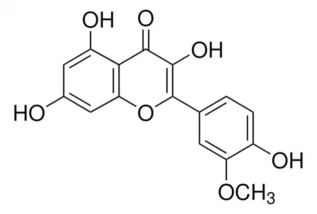 Isorhamnetin structure, CAS 480-19-3