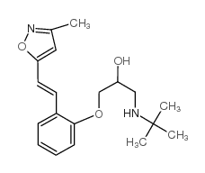 Isoxaprolol structure, CAS 75949-60-9