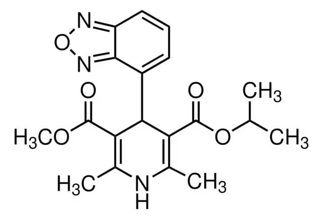 Isradipine structure, CAS 75695-93-1