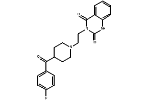 Ketanserin structure, CAS 74050-98-9