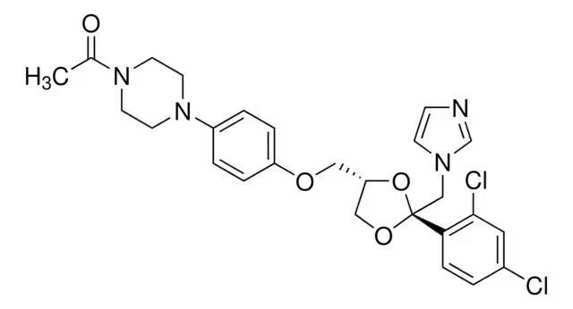 Ketocanazole structure, CAS 65277-42-1