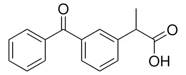 Ketoprofen structure, CAS 22071-15-4