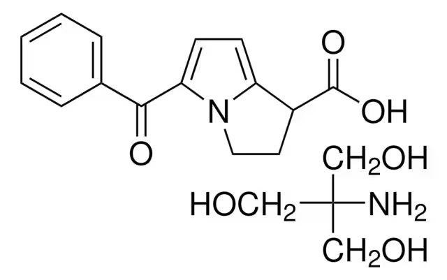 Ketorolac tris salt structure, CAS 74103-07-4