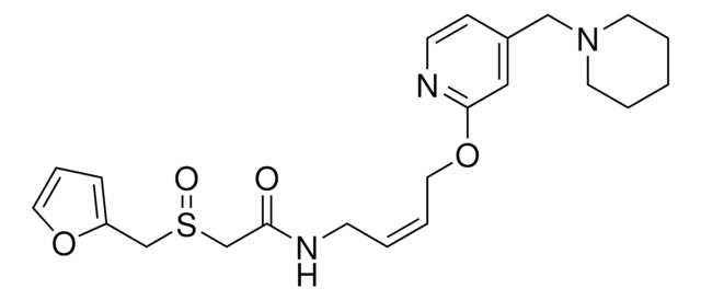 Lafutidine structure, CAS 118288-08-7