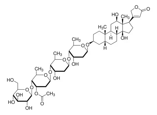 Lanatoside c structure, CAS 17575-22-3