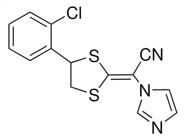 Lanoconazole structure, CAS 101530-10-3