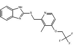 Lansoprazole Sulphide compound structure, CAS 103577-40-8
