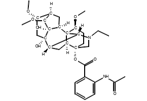 Lappaconitine structure, CAS 32854-75-4