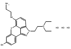 Ledoxantrone structure, CAS 113457-05-9